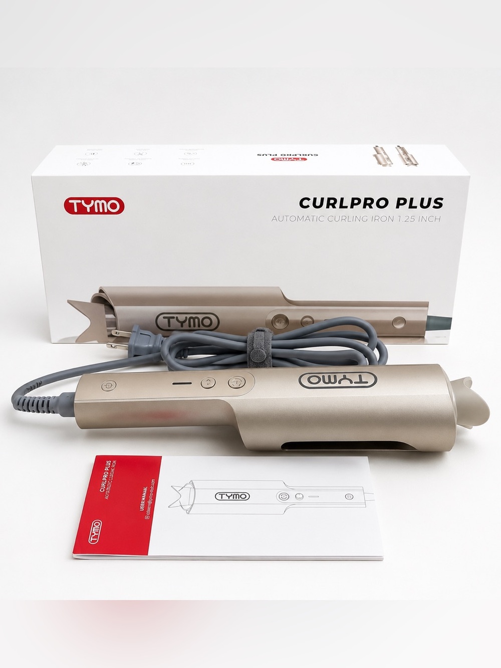 TYMO CurlPro Plus Automatic Curling Iron - Champagne